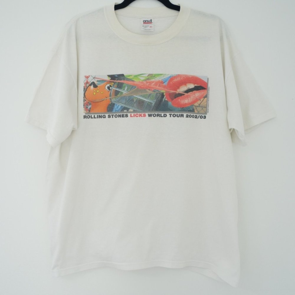 Vintage Rolling Stones 2002/03 Licks World Tour Concert T-Shirt, Sz Extra Large